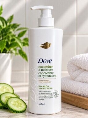 💙 Dove - Cucumber & Moisture Shampoo Large Bottle